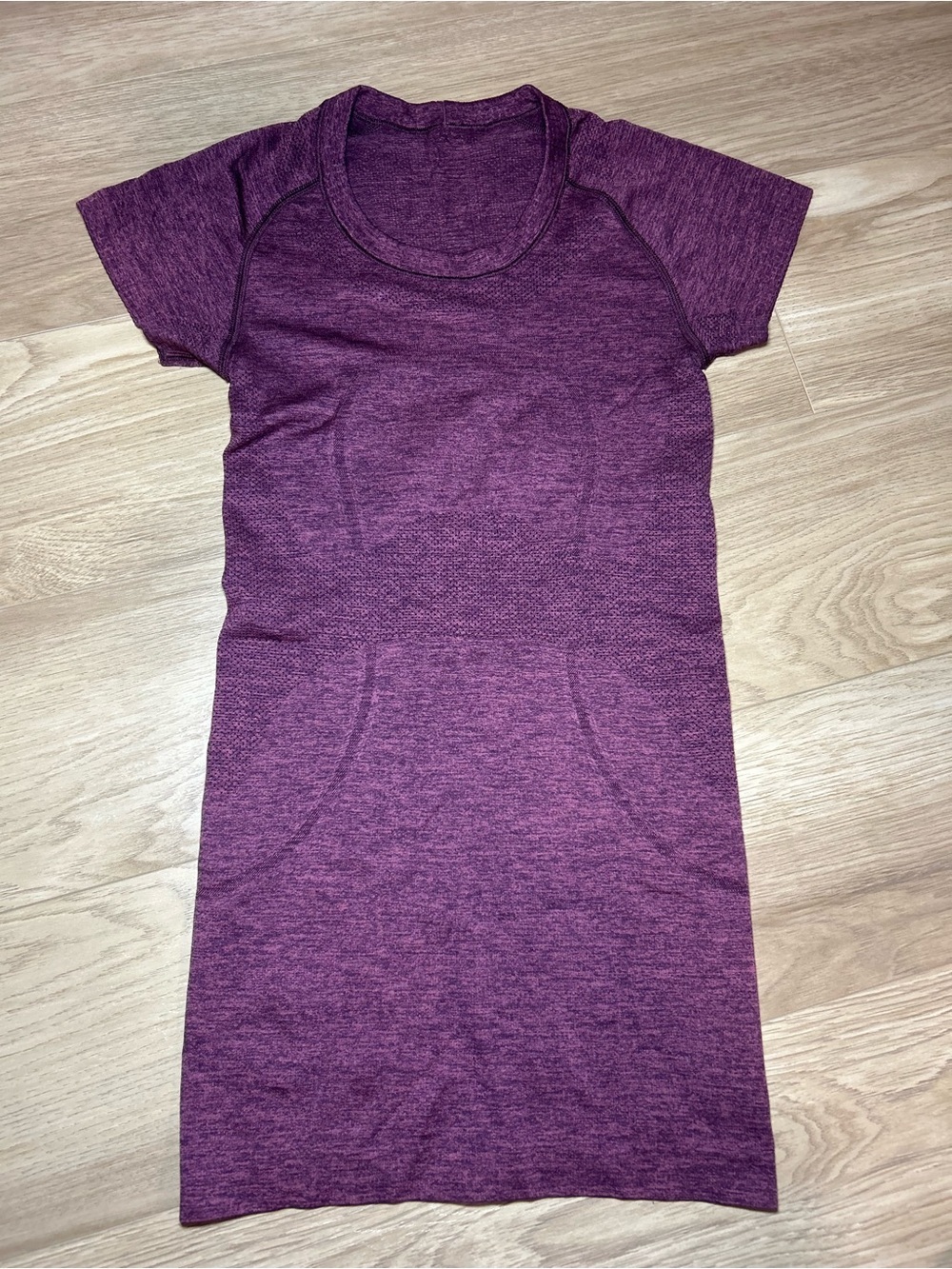 lululemon athletica Heathered Plum Short Sleeve Dress